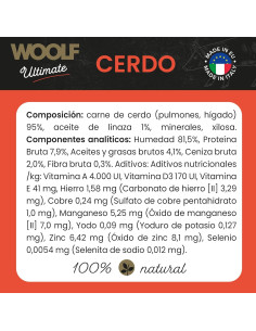 WOOLF ULTIMATE HÚMEDO PERRO - CERDO 400gr 2