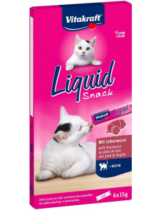 VT CAT LIQUID SNACK PATÉ CON BIOTINA 90 G (CAJA DE 11)