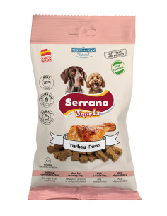 SERRANO SNACK PARA PERROS 100g, DE PAVO (CAJA 12UD) 2