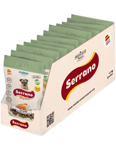 SERRANO SNACK PARA PERROS 100g, PARA SENIOR (CAJA 12UD)