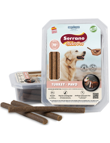 SERRANO STICKS PRO DE PAVO, 350 g (CAJA 6UD)