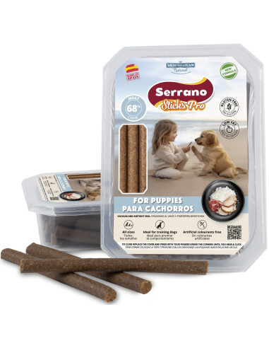 SERRANO STICKS PRO PARA PUPPIES, 350 g (CAJA 6UD)