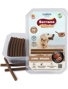 SERRANO STICKS PRO CON HÍGADO DE CERDO, 800 g (CAJA 9UD)