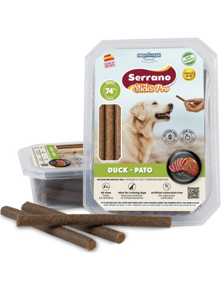 SERRANO STICKS PRO DE PATO, 350 g (CAJA 6UD)