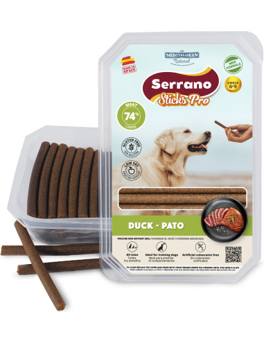 SERRANO STICKS PRO DE  PATO, 800 g (CAJA 9UD)