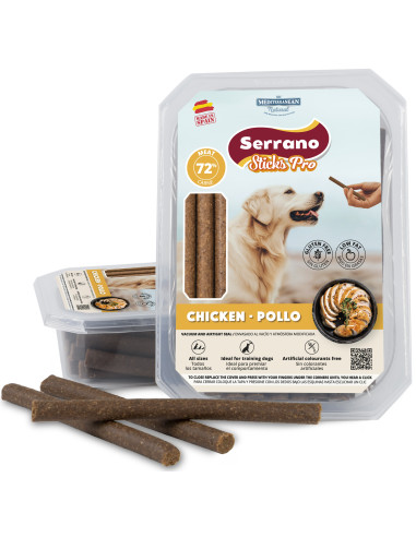 SERRANO STICKS PRO DE POLLO, 350 g (CAJA 6UD)