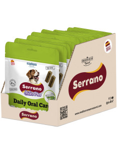 SERRANO STICKS PLUS 110g, SALUD BUCAL (CAJA 12UD)