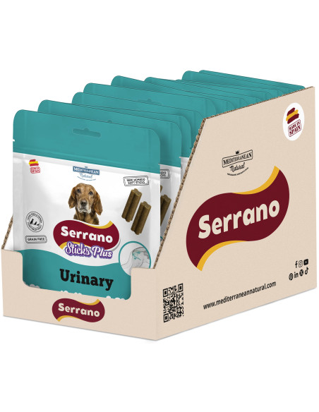 SERRANO STICKS PLUS  110g, URINARY (CAJA 12UD)
