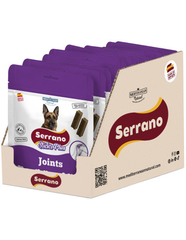 SERRANO STICKS PLUS  110g, JOINTS - ARTICULACIONES (CAJA 12UD)