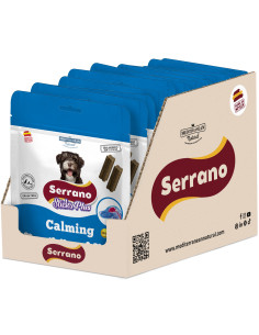 SERRANO STICKS PLUS 110g, CALMING - ANTIESTRES. (CAJA 12UD)