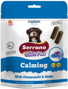 SERRANO STICKS PLUS 110g, CALMING - ANTIESTRES. (CAJA 12UD) 2