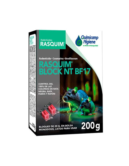 RASQUIM BLOCK NT BF17 ESTUCHE 200GR (CAJA 12UD)