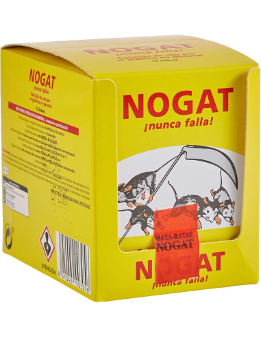 NOGAT RATICIDA 10GR./  (CAJA 15 UNID)