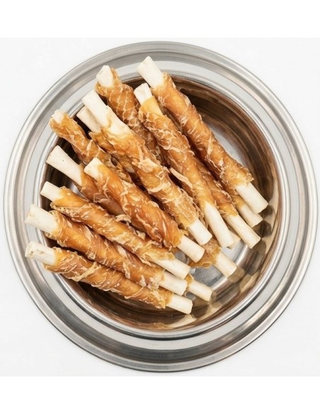 SNACK NATURAL PALITO DE PIEL CON POLLO 1KG