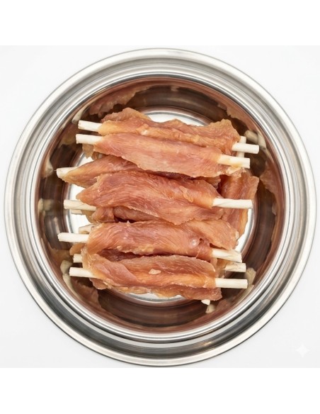 SNACK NATURAL CECINA DE POLLO CON PALITO 500GR
