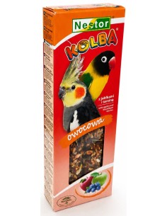 NESTOR STICK CON FRUTAS AGAPORNIS Y NINFAS 115G (2UNID.)