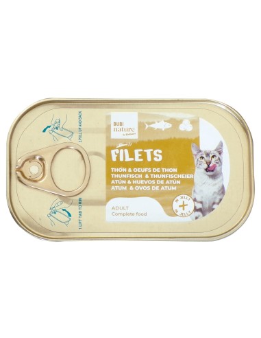BBX BUBI NAT. FILETS ATUN/HUEVAS GELATINA 85GR (12UD)