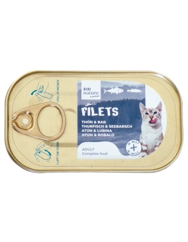 BBX BUBI NAT. FILETS ATUN/LUBINA GELATINA 85GR (12UD)