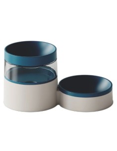 BBX DISPENSADOR DE AGUA + COMEDERO TREVI 800ML AZUL