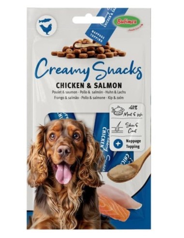 BBX CREAMY SNACKS DOG POLLO Y SALMON 60GR (4P)