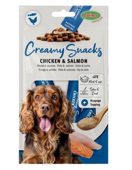 BBX CREAMY SNACKS DOG POLLO Y SALMON 60GR (4P)