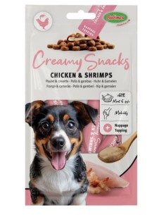 BBX CREAMY SNACKS DOG POLLO Y CAMARONES 60GR (4P)