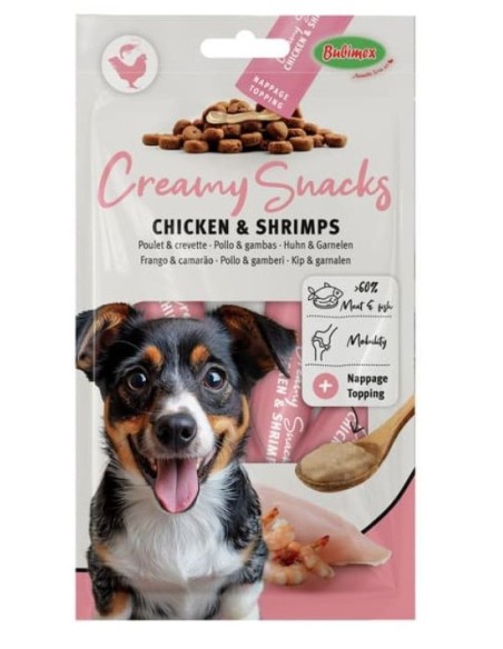 BBX CREAMY SNACKS DOG POLLO Y CAMARONES 60GR (4P)