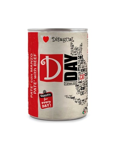 DISUGUAL D-Day WET CAT FOOD BEEF 400 GR (6)