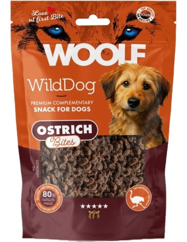 WOOLF WILDDOG SOFT BITES AVESTRUZ 100GR