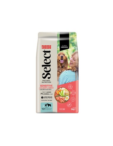SELECT ADULT SENSITIVE with EXTRA SALMON and RICE 3KG