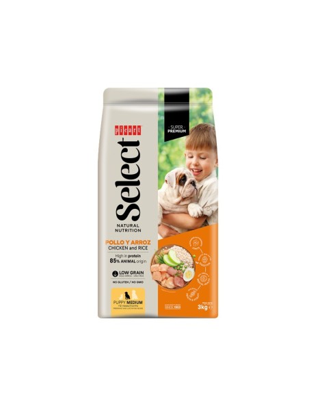 SELECT PUPPY MEDIUM CHICKEN AND RICE 3KG