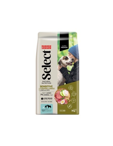SELECT ADULT SENSITIVE with EXTRA LAMB and RICE 3KG