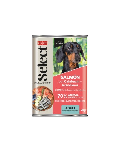 SELECT ADULT SALMON WITH ZUCCHINI WET 400g
