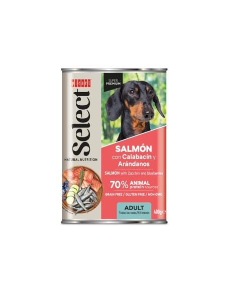 SELECT ADULT SALMON WITH ZUCCHINI WET 400g