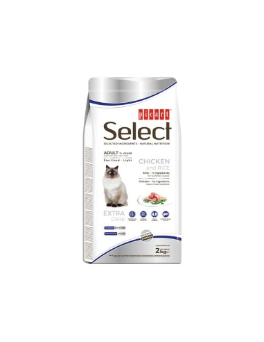 SELECT CAT ADULT 7+YEARS STERILISED·LIGHT 2KG