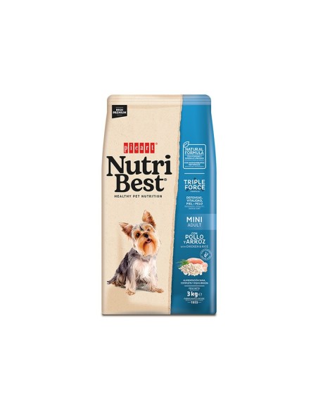 NUTRIBEST ADULT MINI CHICKEN & RICE 3KG