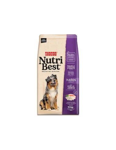 NUTRIBEST ADULT 7+ YEARS CHICKEN & RICE 15KG
