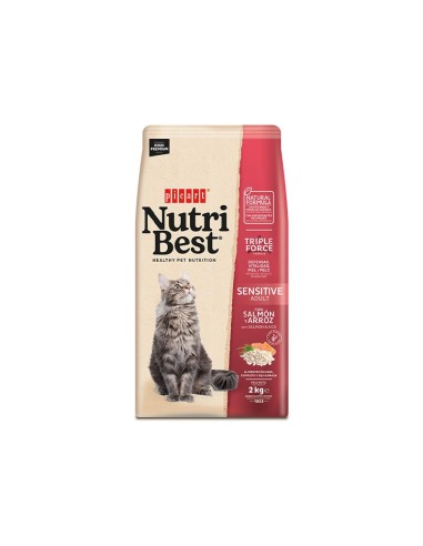 NUTRIBEST CAT ADULT SENSITIVE SALMON & RICE 2KG