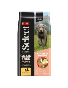 SELECT PUPPY GRAIN FREE SALMON 3KG