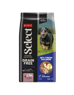 SELECT ADULT MINI 7+YEARS GRAIN FREE SALMON 2KG