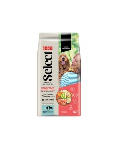 SELECT ADULT SENSITIVE with EXTRA SALMON and RICE 12KG