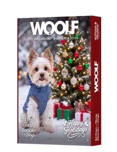 WOOLF CALENDARIO ADVIENTO NAVIDAD PERROS SNACKS 100GR