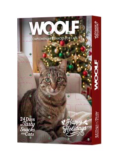 WOOLF CALENDARIO ADVIENTO NAVIDAD GATOS SNACKS 100GR
