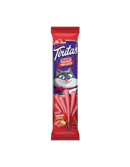 DZ GATOS TIRITAS SALMON GRILLADO 40GR (CAJA 24UD)