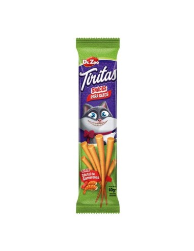 DZ GATOS TIRITAS COCTEL DE CAMARON 40GR (CAJA 24UD)