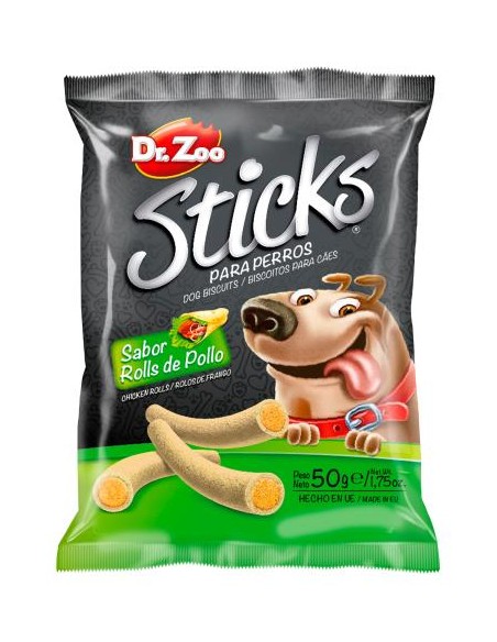 DZ STICKS ROLL POLLO 50GR (CAJA 12UD)