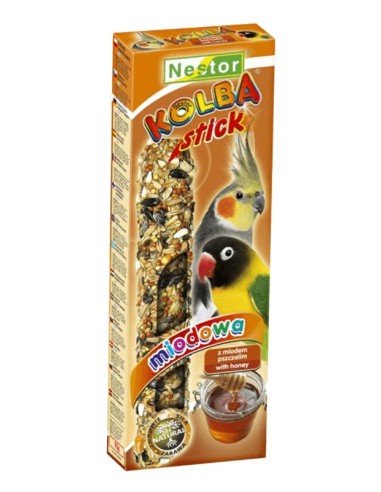 NESTOR STICK CON MIEL AGAPORNIS Y NINFAS 115G (2UNID.)