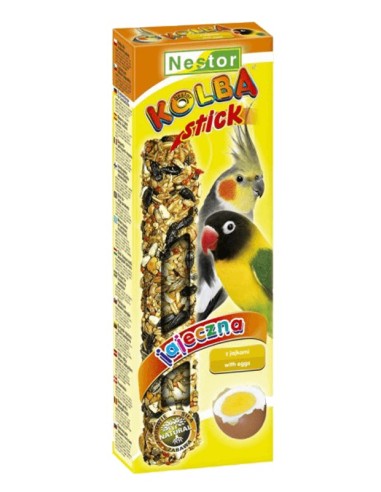 NESTOR STICK CON HUEVO AGAPORNIS Y NINFAS 115G (2UNID.)