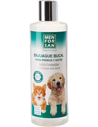 ENJUAGUE BUCAL ANTISARRO PERROS Y GATOS 500ML